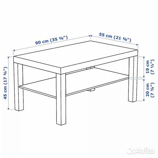 Журнальный столик IKEA Lack