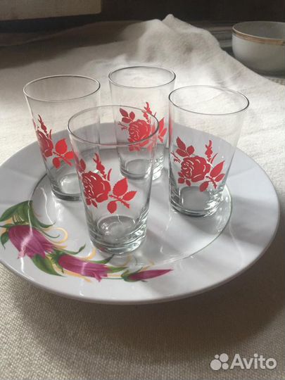 Стаканчики из тонкого стекла СССР