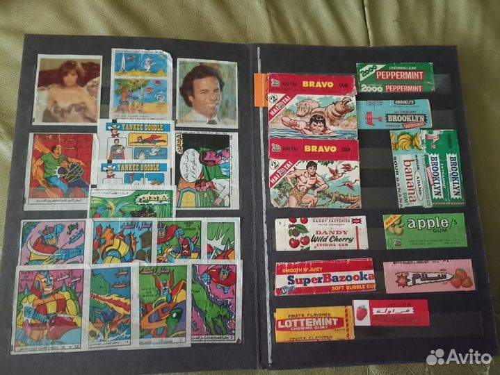 Вкладыши от жвачки