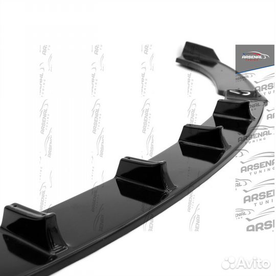 Сплиттер для Hyundai Solaris 1 (2014-2017) рестайл