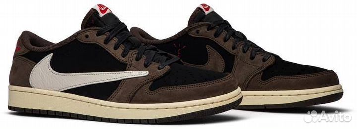 Кеды nike air jordan 1 low travis scott mocha