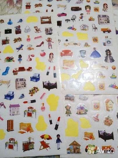 Наклейки бумажные детские