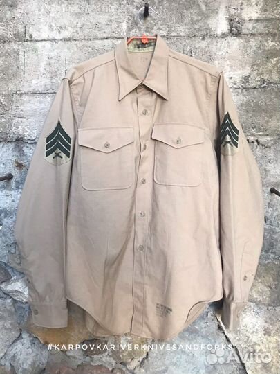 Рубашка usmc Wool Shirt, 15 1/2 x 35, США, 1968 г