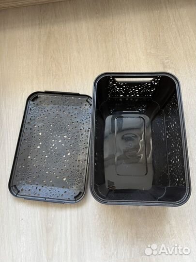 Корзина для хранения с крышкой 13х19х28см