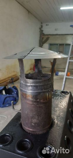 Дымоход шибер заслонка оголовок грибок труба 120мм