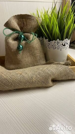 Мешочек для хранения, мешковина, джут