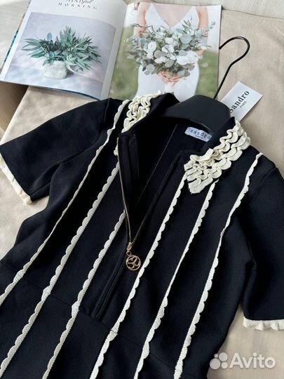 Платье черное Sandro