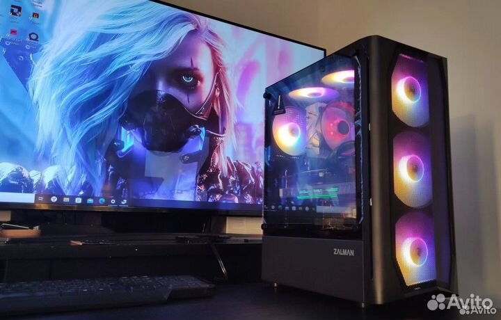 Игровой компьютер с Core i7, RX580 8gb, 16Gb, SSD