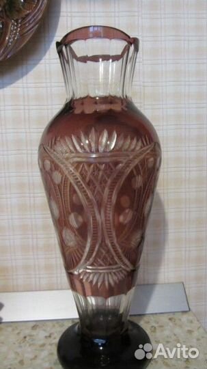Ваза марганцевое стекло
