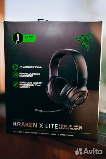 Новые наушники Razer Kraken X Lite