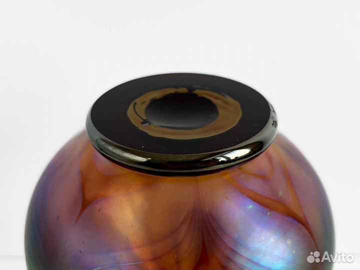 Винтажная ваза, США, художественное стекло, 1972гг