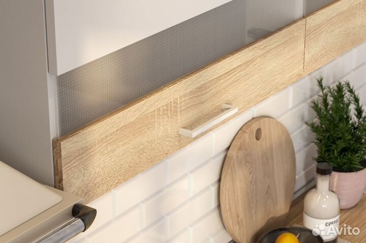 Кухня белая сонома новая 2.0м IKEA-стиль