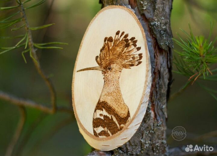 Картина на спиле дерева 