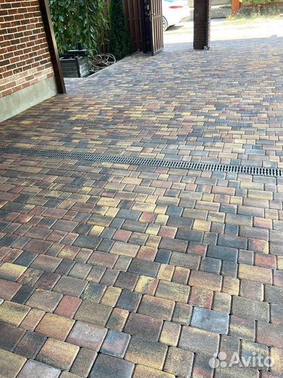 Тротуарная плитка Новый город осень от 120 м2