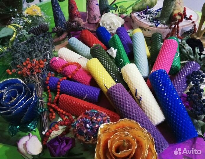 Эко Свечи ручной работы из вощины
