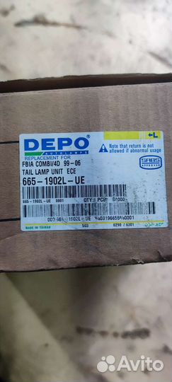 Задний фонарь Skoda fabia mk1 левый