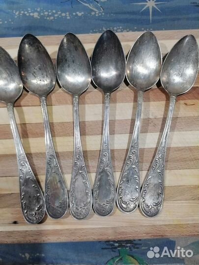 Мельхиоровые ложки СССР покрытие серебро мнц