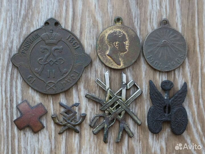Жетоны медали эмблемы времён Царской России