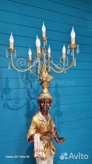 Торшер. Мавр. Светильник. Винтажная мебель