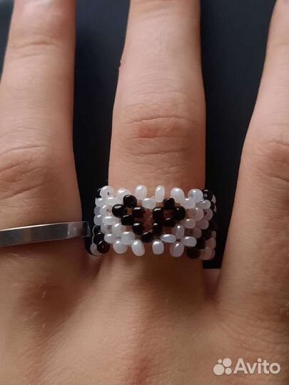 Кольцо с расплывчатым сердечком