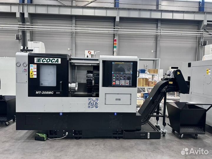Токарный станок с чпу, фрезерной функцией MT-208MC