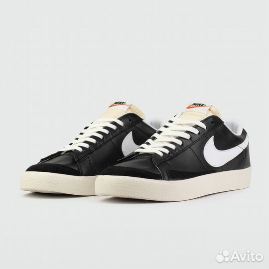 Кроссовки Nike Blazer Low 77 Leather Black / White