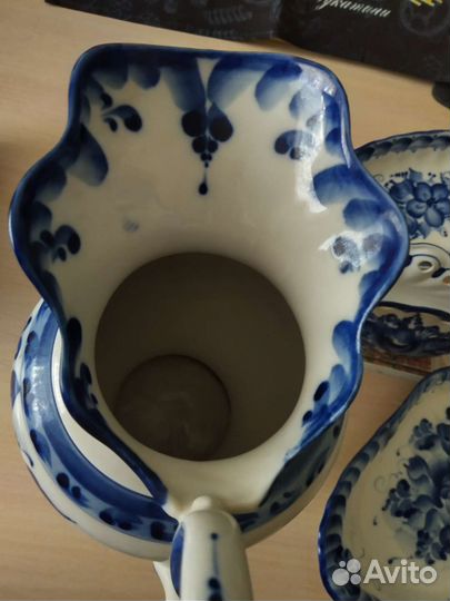 Гжельский набор посуды