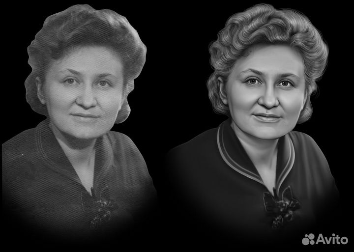 Фото на памятник. Восстановление и улучшение фото