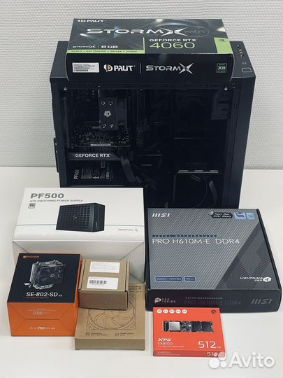 Новый компьютер Core i5 12400f rtx 4060