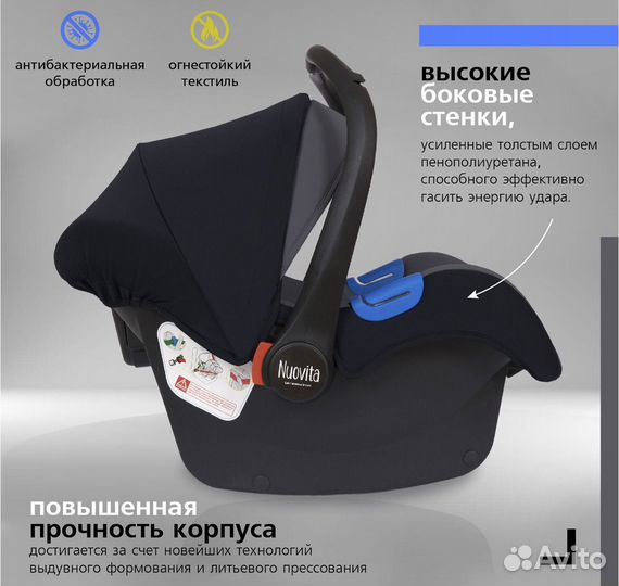 Детское автокресло nuovita от 0 до 13