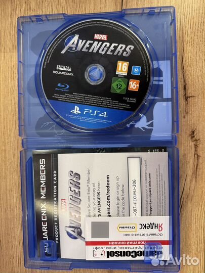 Marvel Мстители (Avengers) диск для PS4 б/у