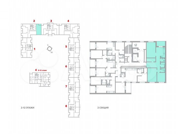 3-к. квартира, 91,6 м², 7/12 эт.