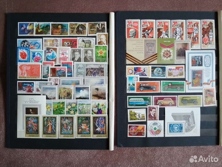 Годовой набор марок и блоков 1975 год