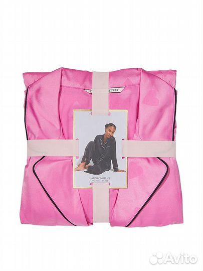 Пижама атласная с сердечками Victoria's Secret