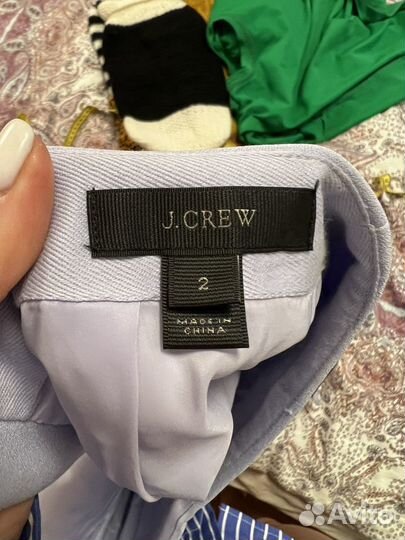 Юбка офисная j.Crew голубая S