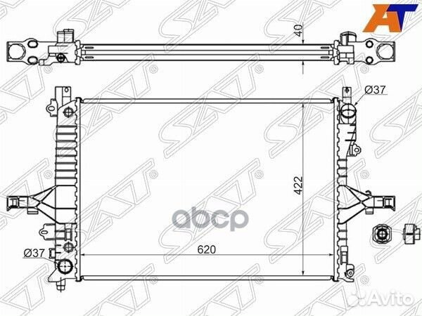 Радиатор Volvo S60 00-10 / S80 98-06 / V70 00-07