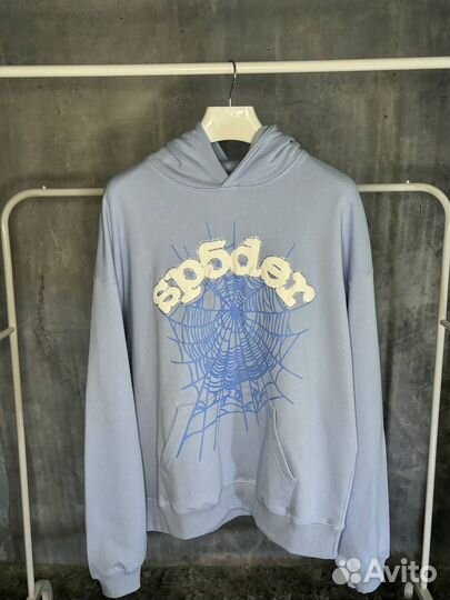 Худи spider Young thug голубая