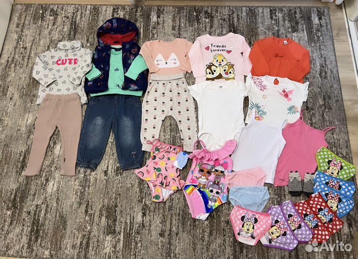 Вещи на девочку пакетом 86-92