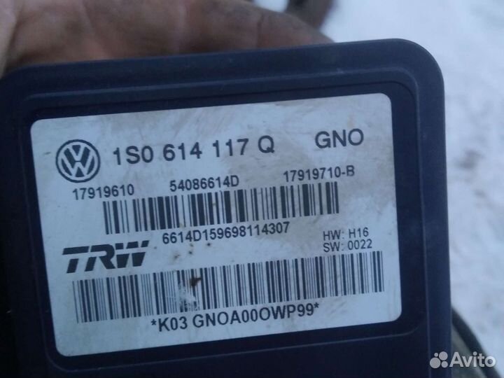 Блок ABS Skoda rapid 1.2