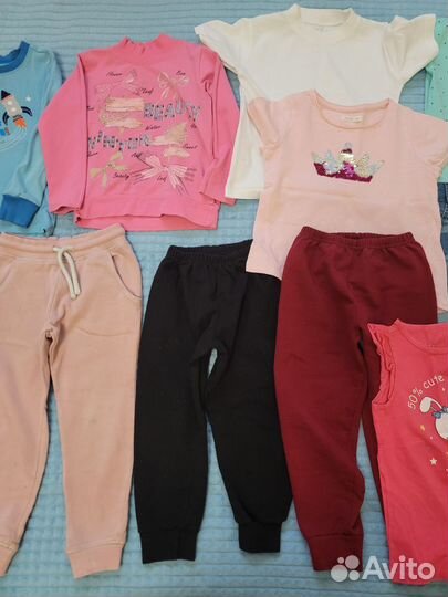 Пакет вещей на девочку, р. 110