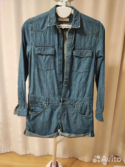 Джинсовый комбинезон