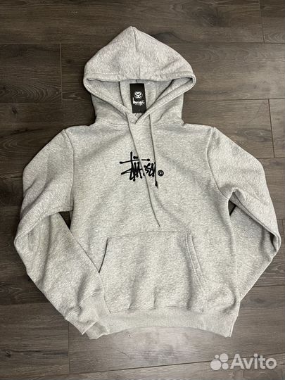 Худи stussy серое