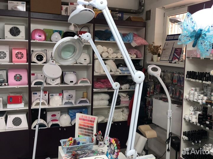 Лампа лупа настольная