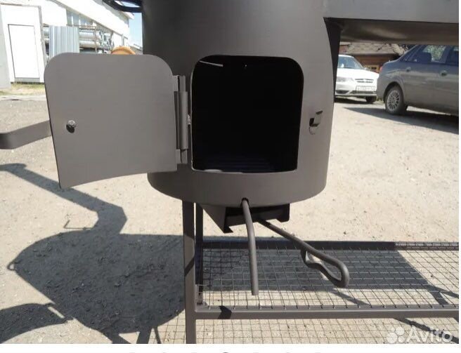 Мангал с печью под казан