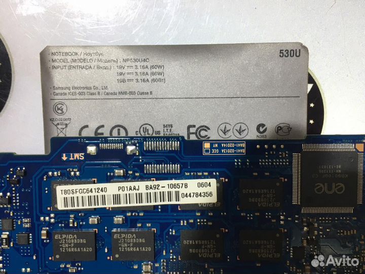 Материнская плата Samsung np530u4c