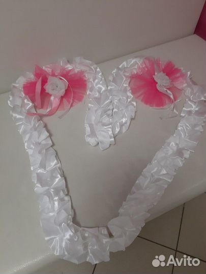 Свадебное украшение на авто