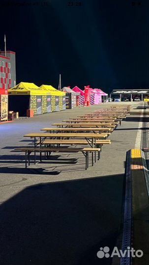 Аренда стола с лавками