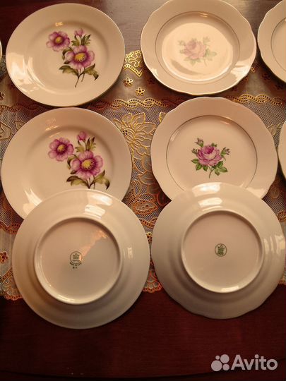 Тарелки фарфор ГДР Кахла, и СССР