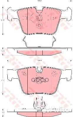 GDB1675 1644201020 колодки дисковые з MB W16