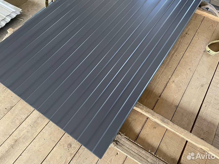 Профнастил н/к 2 метра Серый графит 7024 0,45мм